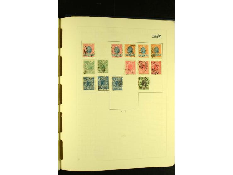1844/1968, gestempelte Sammlung mit besseren Werten und Blocks auf selbstgestalteten Blättern im Album