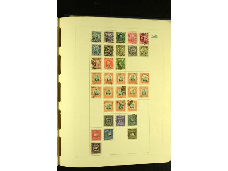 1844/1968, gestempelte Sammlung mit besseren Werten und Blocks auf selbstgestalteten Blättern im Album