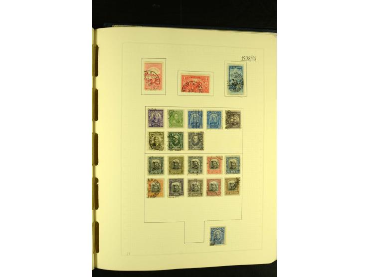1844/1968, gestempelte Sammlung mit besseren Werten und Blocks auf selbstgestalteten Blättern im Album