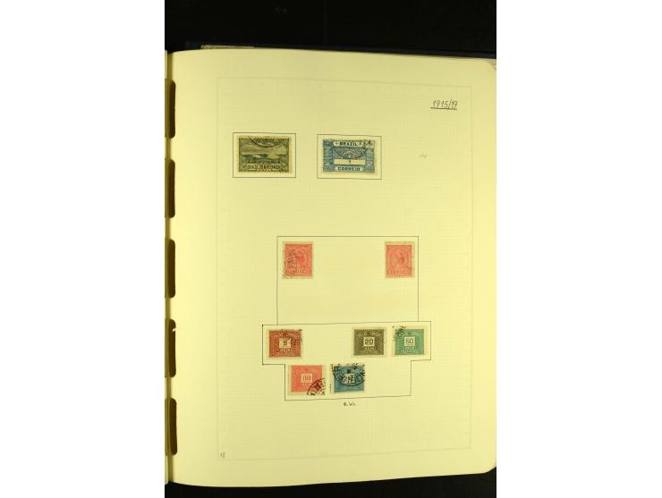 1844/1968, gestempelte Sammlung mit besseren Werten und Blocks auf selbstgestalteten Blättern im Album