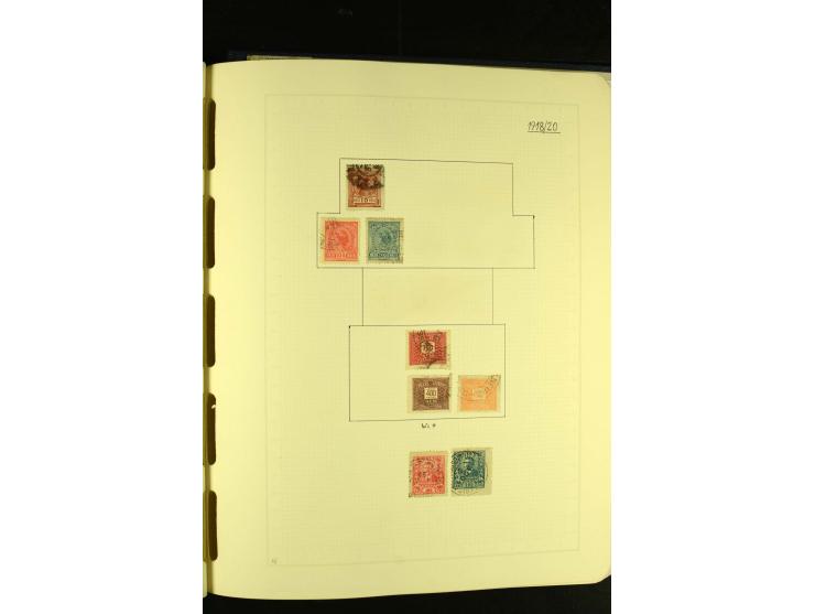 1844/1968, gestempelte Sammlung mit besseren Werten und Blocks auf selbstgestalteten Blättern im Album