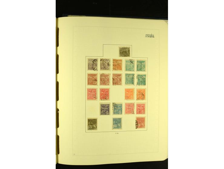 1844/1968, gestempelte Sammlung mit besseren Werten und Blocks auf selbstgestalteten Blättern im Album