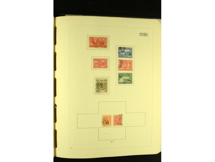 1844/1968, gestempelte Sammlung mit besseren Werten und Blocks auf selbstgestalteten Blättern im Album