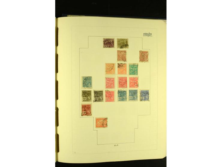 1844/1968, gestempelte Sammlung mit besseren Werten und Blocks auf selbstgestalteten Blättern im Album