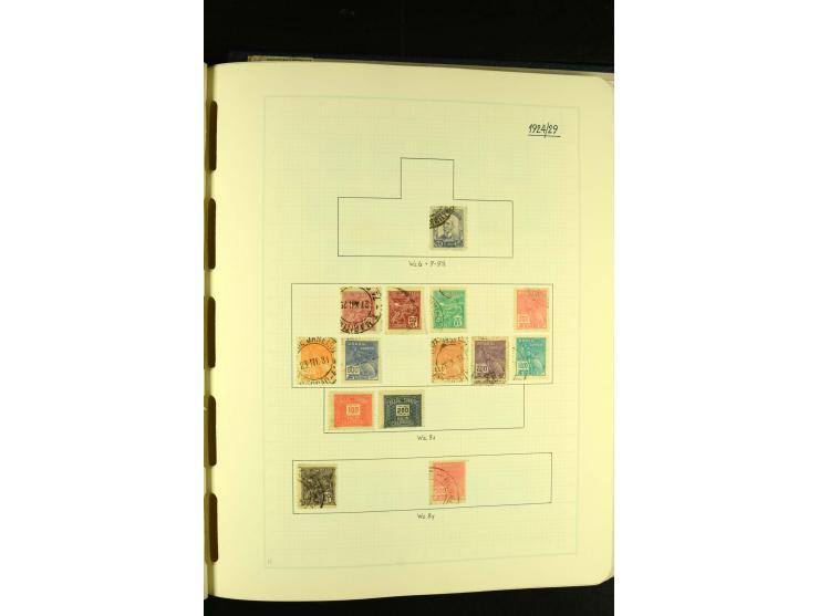 1844/1968, gestempelte Sammlung mit besseren Werten und Blocks auf selbstgestalteten Blättern im Album