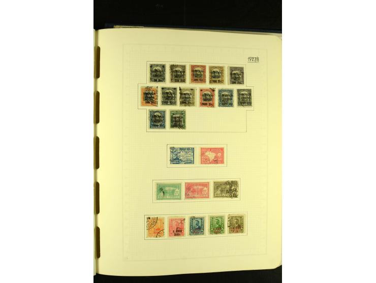 1844/1968, gestempelte Sammlung mit besseren Werten und Blocks auf selbstgestalteten Blättern im Album