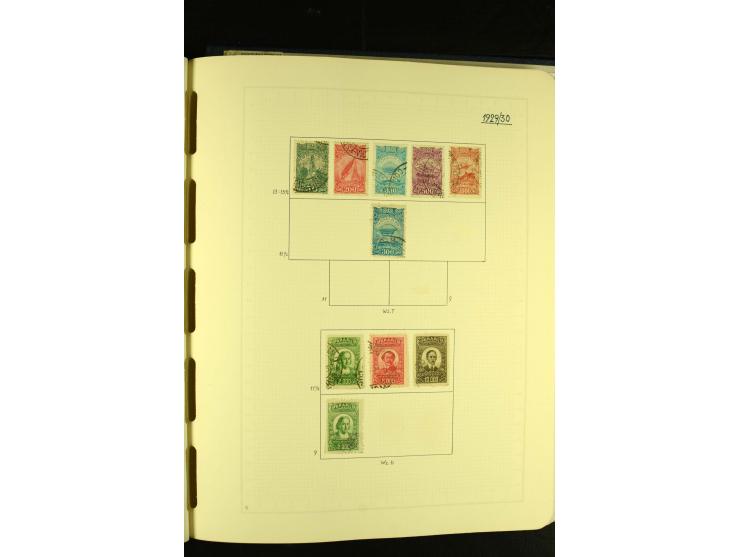 1844/1968, gestempelte Sammlung mit besseren Werten und Blocks auf selbstgestalteten Blättern im Album