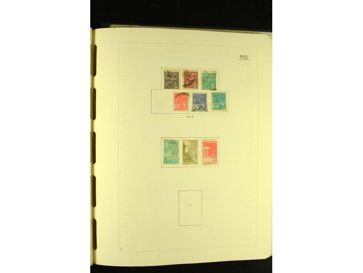 1844/1968, gestempelte Sammlung mit besseren Werten und Blocks auf selbstgestalteten Blättern im Album