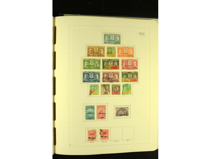 1844/1968, gestempelte Sammlung mit besseren Werten und Blocks auf selbstgestalteten Blättern im Album