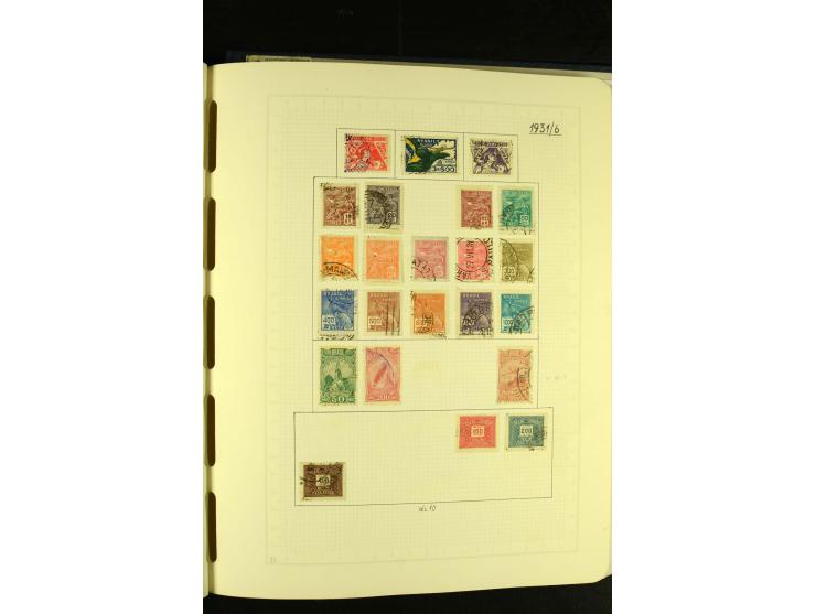 1844/1968, gestempelte Sammlung mit besseren Werten und Blocks auf selbstgestalteten Blättern im Album