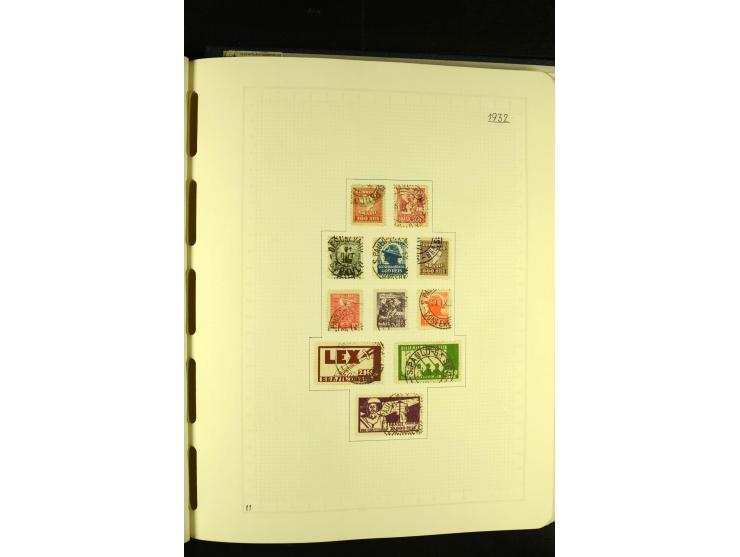 1844/1968, gestempelte Sammlung mit besseren Werten und Blocks auf selbstgestalteten Blättern im Album