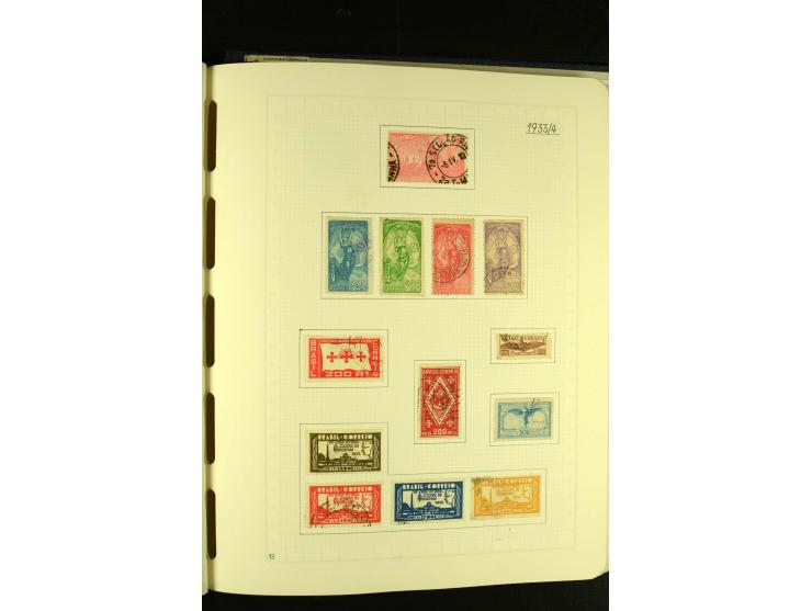 1844/1968, gestempelte Sammlung mit besseren Werten und Blocks auf selbstgestalteten Blättern im Album