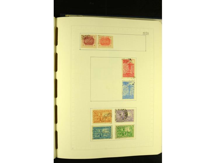 1844/1968, gestempelte Sammlung mit besseren Werten und Blocks auf selbstgestalteten Blättern im Album