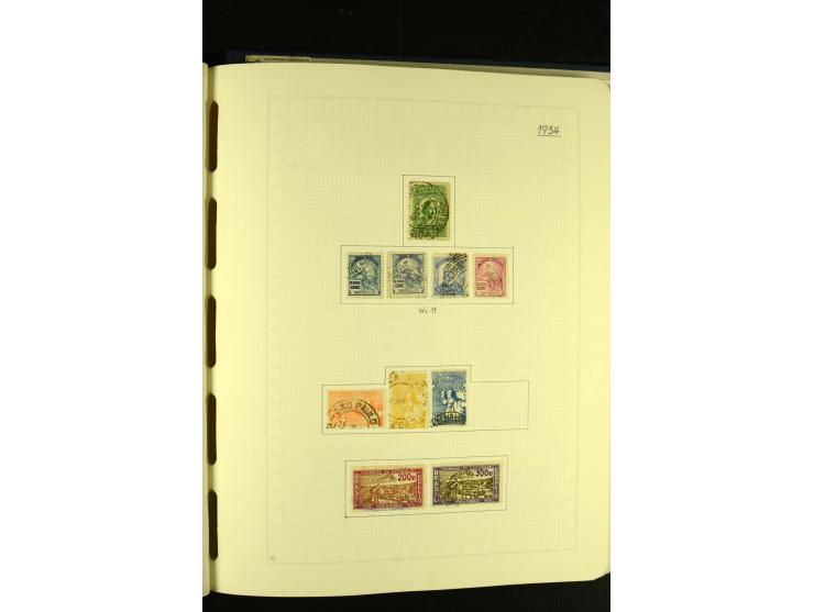 1844/1968, gestempelte Sammlung mit besseren Werten und Blocks auf selbstgestalteten Blättern im Album