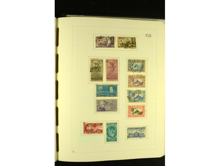 1844/1968, gestempelte Sammlung mit besseren Werten und Blocks auf selbstgestalteten Blättern im Album