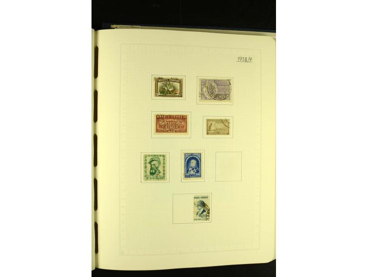 1844/1968, gestempelte Sammlung mit besseren Werten und Blocks auf selbstgestalteten Blättern im Album