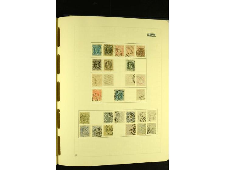 1844/1968, gestempelte Sammlung mit besseren Werten und Blocks auf selbstgestalteten Blättern im Album