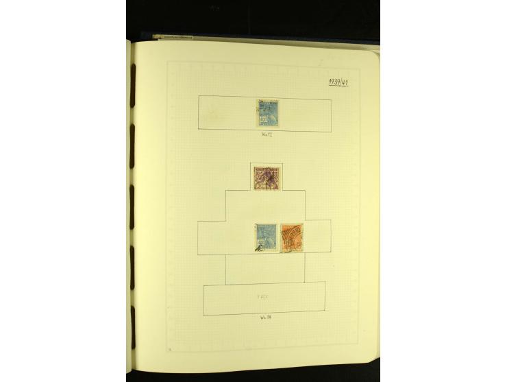 1844/1968, gestempelte Sammlung mit besseren Werten und Blocks auf selbstgestalteten Blättern im Album
