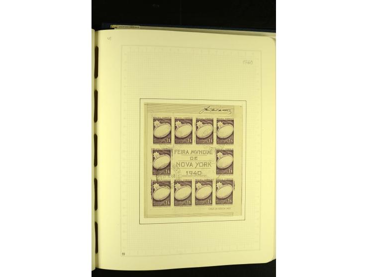1844/1968, gestempelte Sammlung mit besseren Werten und Blocks auf selbstgestalteten Blättern im Album