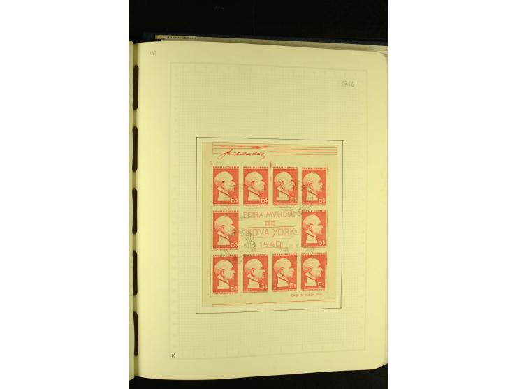 1844/1968, gestempelte Sammlung mit besseren Werten und Blocks auf selbstgestalteten Blättern im Album