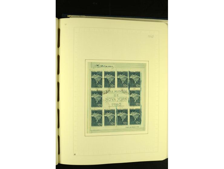 1844/1968, gestempelte Sammlung mit besseren Werten und Blocks auf selbstgestalteten Blättern im Album