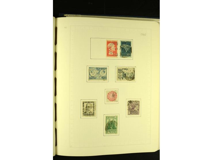 1844/1968, gestempelte Sammlung mit besseren Werten und Blocks auf selbstgestalteten Blättern im Album