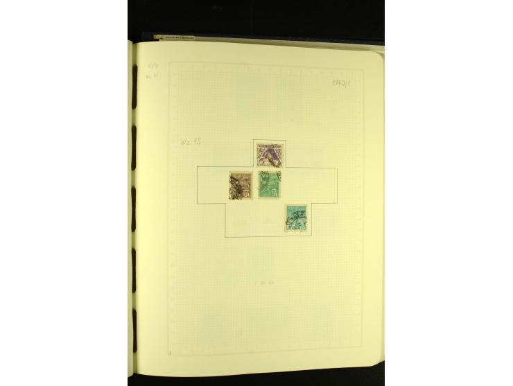 1844/1968, gestempelte Sammlung mit besseren Werten und Blocks auf selbstgestalteten Blättern im Album