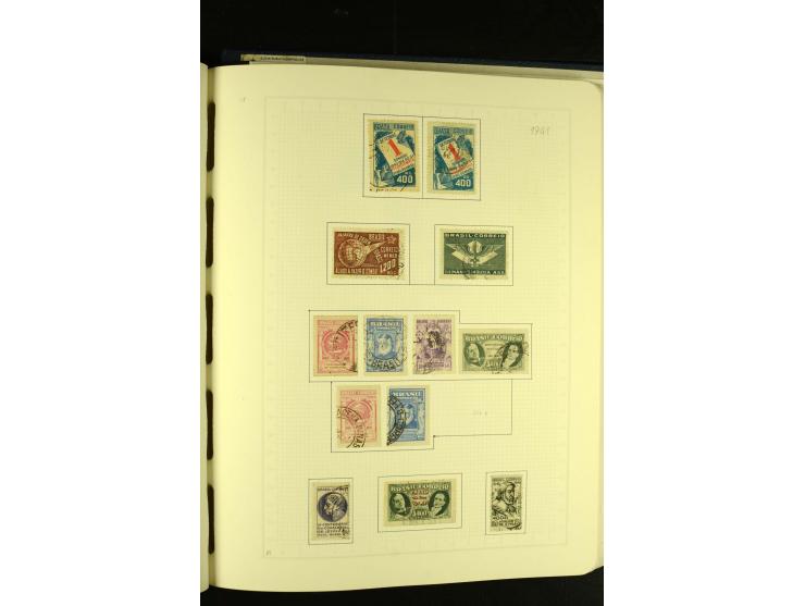 1844/1968, gestempelte Sammlung mit besseren Werten und Blocks auf selbstgestalteten Blättern im Album