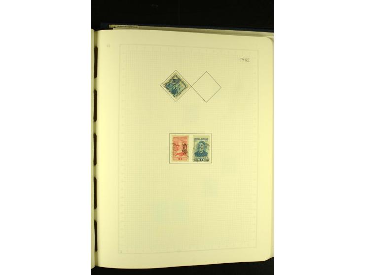 1844/1968, gestempelte Sammlung mit besseren Werten und Blocks auf selbstgestalteten Blättern im Album