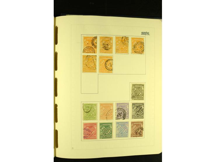1844/1968, gestempelte Sammlung mit besseren Werten und Blocks auf selbstgestalteten Blättern im Album
