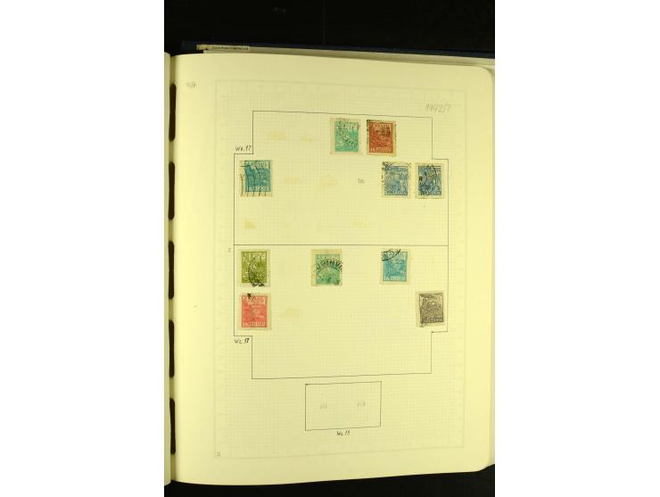 1844/1968, gestempelte Sammlung mit besseren Werten und Blocks auf selbstgestalteten Blättern im Album