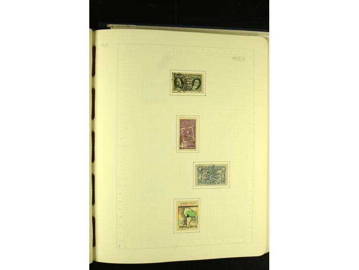 1844/1968, gestempelte Sammlung mit besseren Werten und Blocks auf selbstgestalteten Blättern im Album