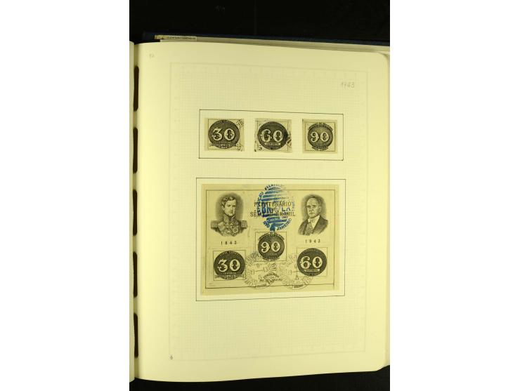 1844/1968, gestempelte Sammlung mit besseren Werten und Blocks auf selbstgestalteten Blättern im Album