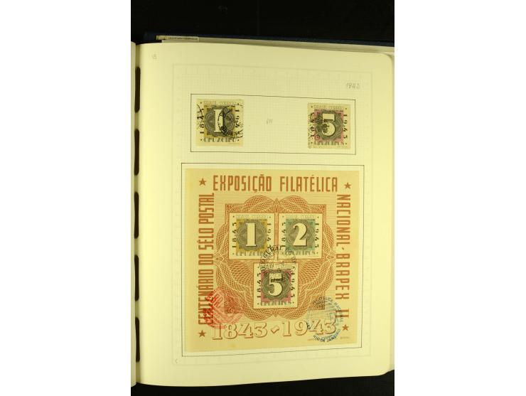 1844/1968, gestempelte Sammlung mit besseren Werten und Blocks auf selbstgestalteten Blättern im Album