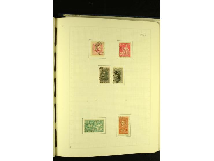1844/1968, gestempelte Sammlung mit besseren Werten und Blocks auf selbstgestalteten Blättern im Album
