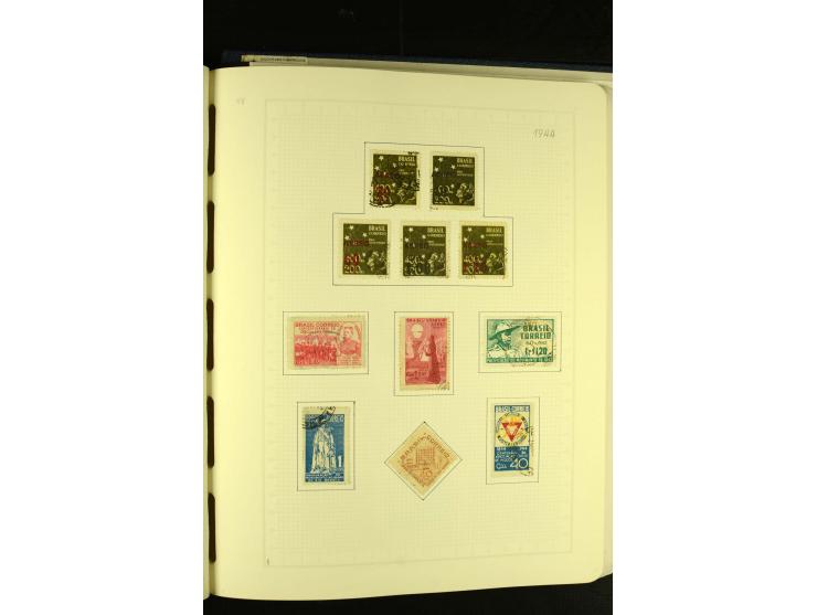 1844/1968, gestempelte Sammlung mit besseren Werten und Blocks auf selbstgestalteten Blättern im Album