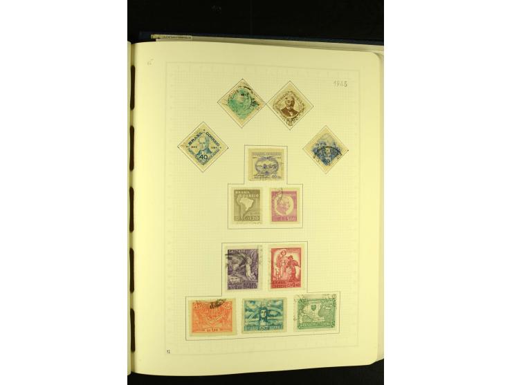 1844/1968, gestempelte Sammlung mit besseren Werten und Blocks auf selbstgestalteten Blättern im Album