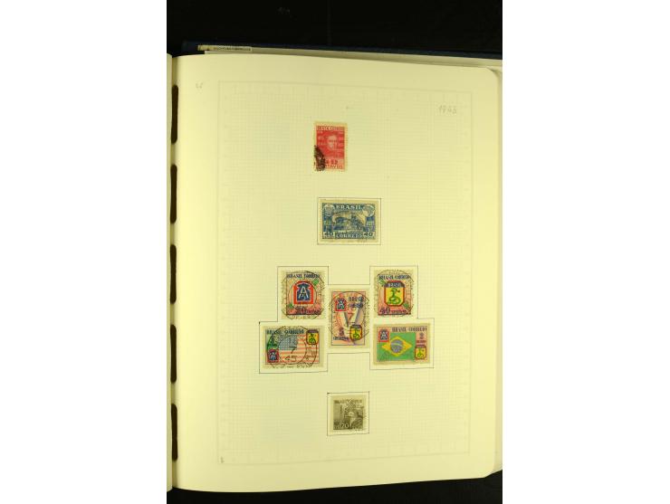 1844/1968, gestempelte Sammlung mit besseren Werten und Blocks auf selbstgestalteten Blättern im Album