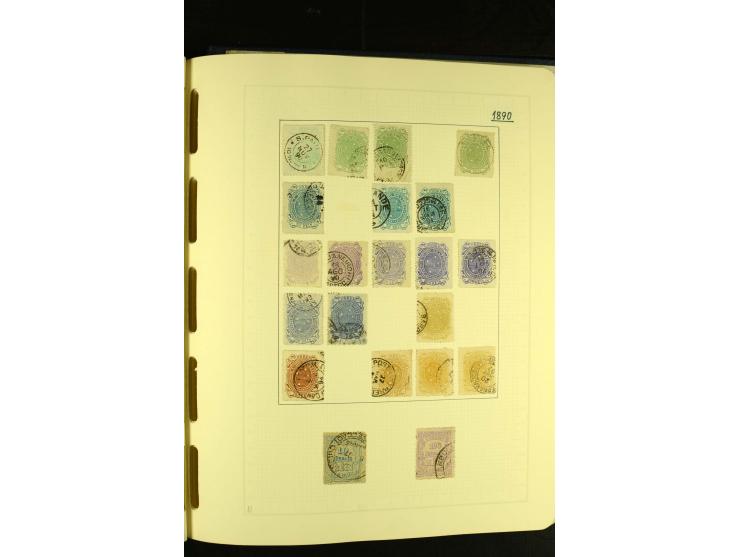1844/1968, gestempelte Sammlung mit besseren Werten und Blocks auf selbstgestalteten Blättern im Album