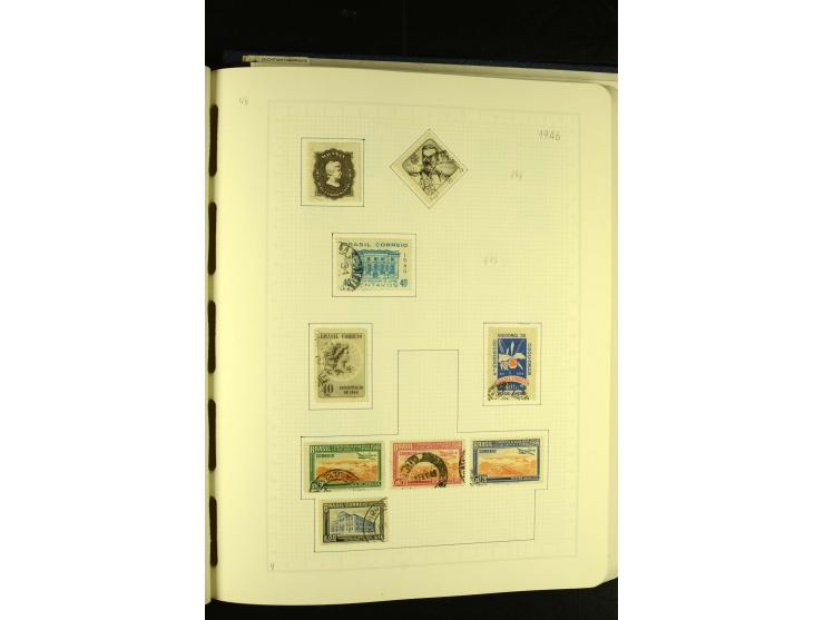 1844/1968, gestempelte Sammlung mit besseren Werten und Blocks auf selbstgestalteten Blättern im Album