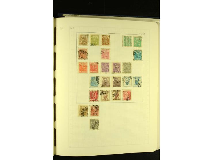 1844/1968, gestempelte Sammlung mit besseren Werten und Blocks auf selbstgestalteten Blättern im Album