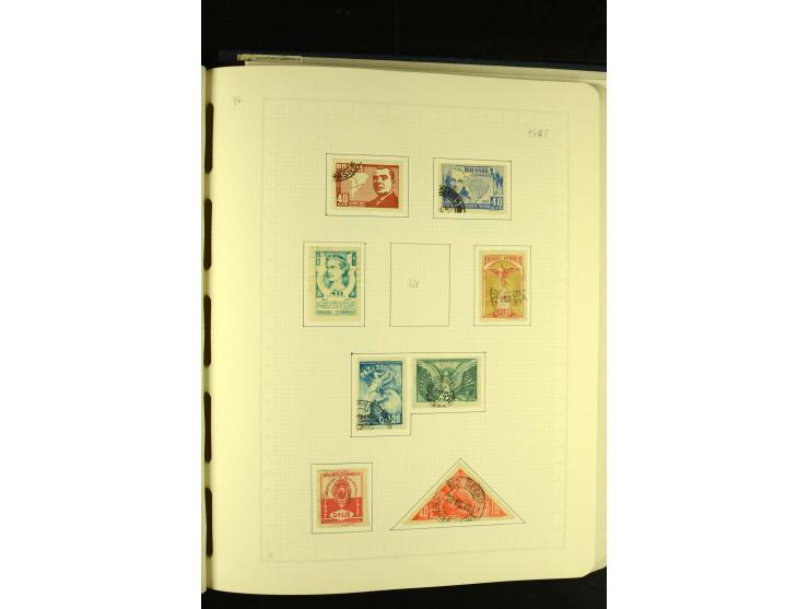 1844/1968, gestempelte Sammlung mit besseren Werten und Blocks auf selbstgestalteten Blättern im Album