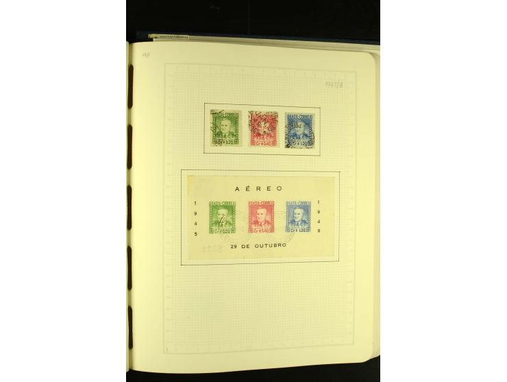 1844/1968, gestempelte Sammlung mit besseren Werten und Blocks auf selbstgestalteten Blättern im Album