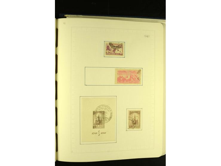 1844/1968, gestempelte Sammlung mit besseren Werten und Blocks auf selbstgestalteten Blättern im Album