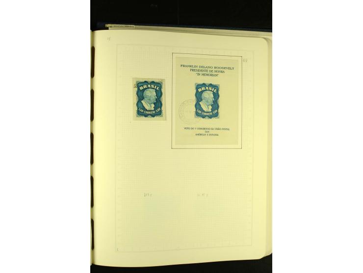 1844/1968, gestempelte Sammlung mit besseren Werten und Blocks auf selbstgestalteten Blättern im Album