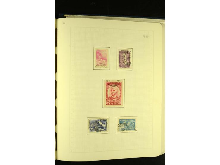 1844/1968, gestempelte Sammlung mit besseren Werten und Blocks auf selbstgestalteten Blättern im Album