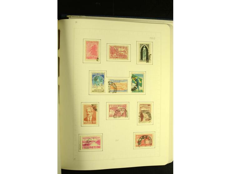 1844/1968, gestempelte Sammlung mit besseren Werten und Blocks auf selbstgestalteten Blättern im Album