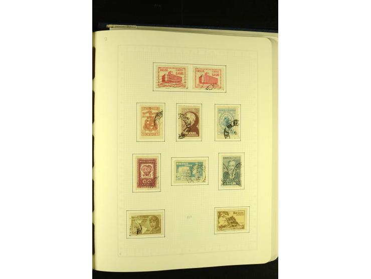 1844/1968, gestempelte Sammlung mit besseren Werten und Blocks auf selbstgestalteten Blättern im Album
