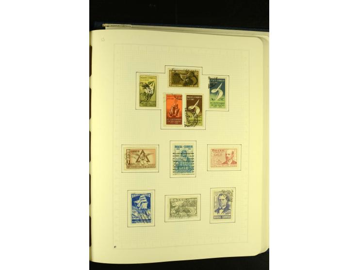 1844/1968, gestempelte Sammlung mit besseren Werten und Blocks auf selbstgestalteten Blättern im Album