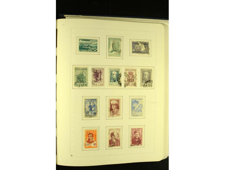 1844/1968, gestempelte Sammlung mit besseren Werten und Blocks auf selbstgestalteten Blättern im Album